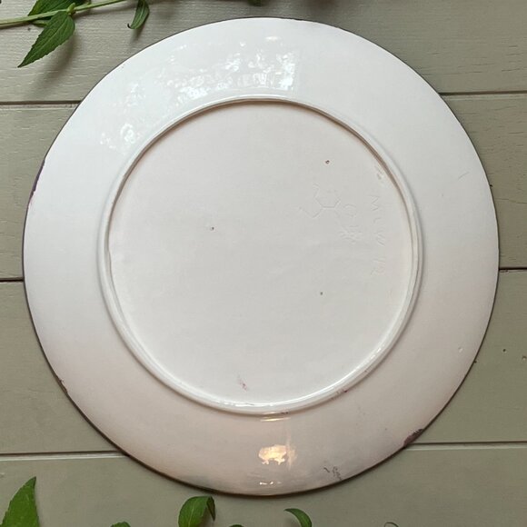 Vtg Collectible Decorative Plate Girl with Goat Little Boo Peep 1972 Signed MCW - Picture 10 of 15